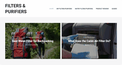 Desktop Screenshot of filtersandpurifiers.com